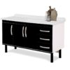 RORATO ARMARIO MUNIQUE BLACK 144,2CM BL LIQUIDA