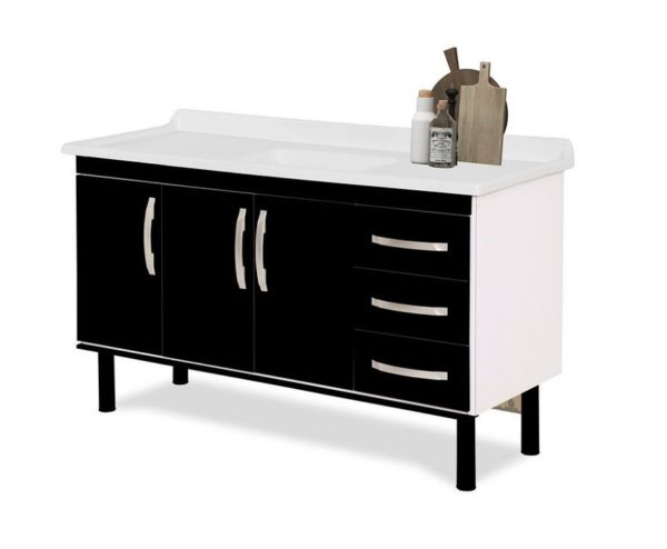 RORATO ARMARIO MUNIQUE BLACK 144,2CM BL LIQUIDA