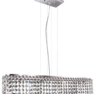 LLUM PENDENTE MILANO CRISTAL 5LP G9 RET 80X11,5XH - GPMI801105PDV2