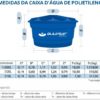 CX.D AGUA GLASSMAR 1000L TAMPA NORMAL (L 1,52 X A 0,78) - Imagem 2