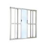 ALUAN ALUMI PORTA CORRER 04 FOLHAS VIDRO LISO 210X200 BRANCO - 4053