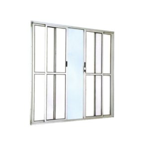 ALUAN ALUMI PORTA CORRER 04 FOLHAS VIDRO LISO 210X200 BRANCO - 4053