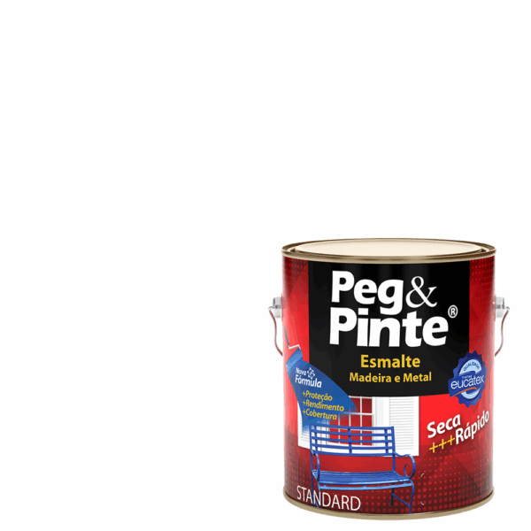 EUCATEX PEG & PINTE ESMALTE SINT. BRILH. 3,6L BRANCO