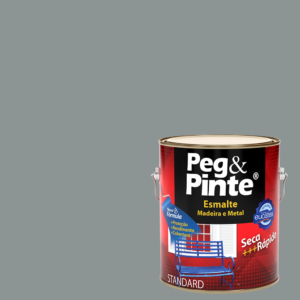 EUCATEX PEG & PINTE ESMALTE SINT. BRILH. 3,6L CINZA MEDIO
