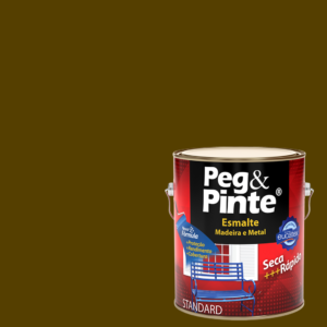 EUCATEX PEG & PINTE ESMALTE SINT. BRILH. 3,6L MARROM