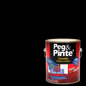 EUCATEX PEG & PINTE ESMALTE SINT. BRILH. 3,6L PRETO