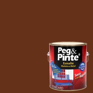EUCATEX PEG & PINTE ESMALTE SINT. BRILH. 3,6L TABACO
