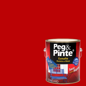 EUCATEX PEG & PINTE ESMALTE SINT. BRILH. 3,6L VERMELHO