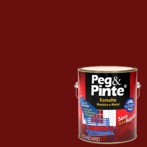 EUCATEX PEG & PINTE ESMALTE SINT. BRILH. 3,6L VERMELHO GOYA