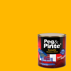 EUCATEX PEG & PINTE ESMALTE SINT. BRILH. 0,9L AMARELO