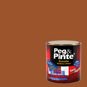 EUCATEX PEG & PINTE ESMALTE SINT. BRILH. 0,9L MARROM CONHAQUE