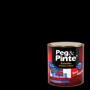 EUCATEX PEG & PINTE ESMALTE SINT. BRILH. 0,9L PRETO