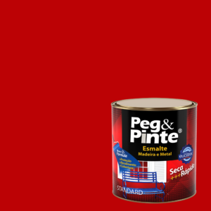 EUCATEX PEG & PINTE ESMALTE SINT. BRILH. 0,9L VERMELHO