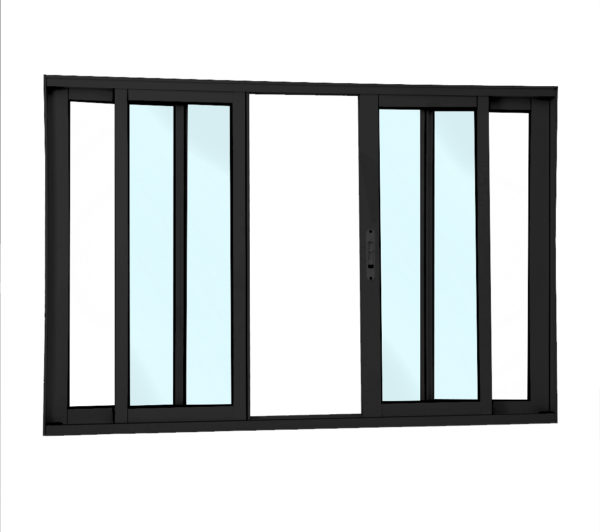 ALUAN ALUMI VITRO 4 FOLHAS 100X120 S/ GR L25 MASTER PRETO - MB9021