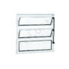 ALUAN ALUMI VITRO BASCULANTE 060X060 VIDRO CANELADO BRANCO - 3032