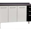 HB GABINETE ACO FLORATA P/ PIA 2,00 2G PRETO