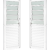 HB PORTA MISTA BASCULANTE ARTE 085X215 LD BRANCA - 1010.1 / 5387