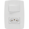 ILUMI CJ INTER SIMPLES 10A + TOMADA 10A 250V~ LEV - 87200