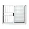 ALUAN ALUMI VENEZIANA 3 FOLHAS 100X120 C/ GR BRANCO - 6031