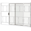HB VITRO MIX 100X120 CORRENTE 2 FOLHAS BCA - 2400.36 / 7272