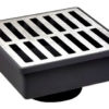 GRELHA ALUM. 020 X 020 C/ COLETORA CX. PVC INF.
