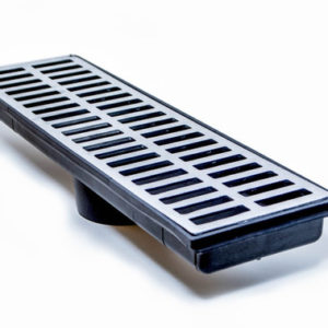 GRELHA ALUM. 020 X 050 C/ COLETORA CX. PVC INF.