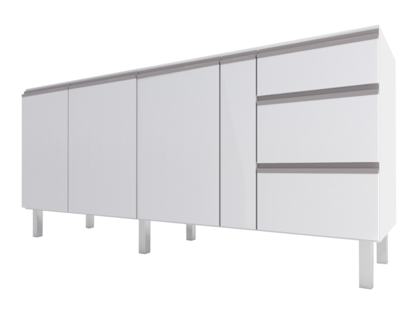 COZIMAX GABINETE ACO GAIA P/PIA 200 3GAV FLAT BR MON