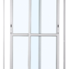 ALUAN ALUMI PORTA CORRER 02 FOLHAS VIDRO LISO 210X120 BRANCO - 4048