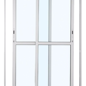 ALUAN ALUMI PORTA CORRER 02 FOLHAS VIDRO LISO 210X120 BRANCO - 4048