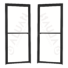 ALUAN ALUMI PORTA VIDRO DUPLO 210X080 ESQ VIDRO BOREAL PRETO - MB4352