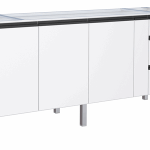 COZIMAX GABINETE ACO GAIA P/PIA 200 3GAV FLAT BR PX PRETO