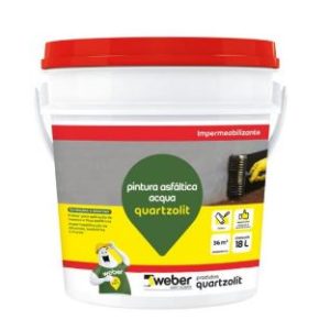 QUARTZOLIT PINTURA ASFALTICA ACQUA 18L