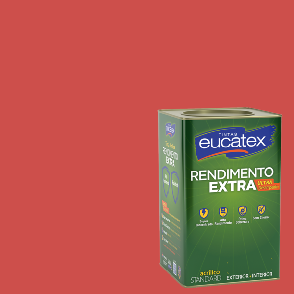 EUCATEX REND. EXTRA 18L VERMELHO CARDINAL