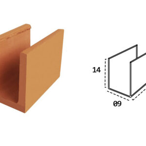CANALETA CERAMICA 09X14X19