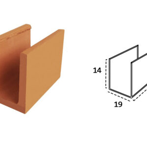 CANALETA CERAMICA 19X14X19