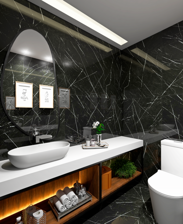 CEDASA 74X74 NERO MARQUINA POLIDO A ( 2,22 CX ) LOTE 28/03/24 - Image 3