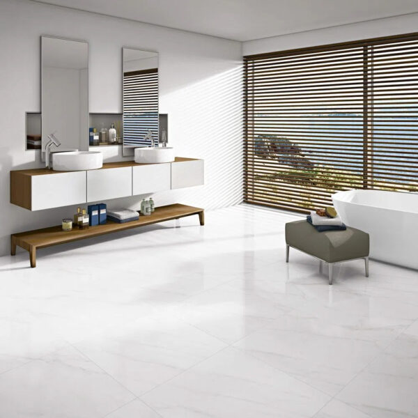 EMBRAMACO 75X75 BIANCO CARRARA LUX POLIDO P75518 ( 2,81 CX ) LOTE 26/11/22 - Image 2