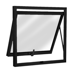 ALUAN ALUMI MAXI-AR 1S 60X60 S/ GR VIDRO BOREAL L25 MASTER PRETO - MB9042