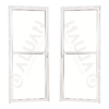 ALUAN ALUMI PORTA VIDRO DUPLO 210X080 DIR VIDRO BOREAL BRANCO - 4351