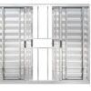 J&C ALUMI. VENEZIANA 6 FOLHAS 100X150 C/ GR ALUMINIO POLIDO