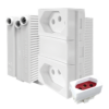 ILUMI 2 TOMADAS 10A 250V~ SEPARADAS MONOBLOCO SLIM - 86120