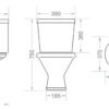 SANTAMARINA CONJ. VASO + CAIXA ACOPLADA LIBERTY BRANCO - Imagem 2