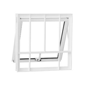ALUAN ALUMI MAXI-AR 1S 60X60 C/ GR VIDRO BOREAL L25 MASTER BRANCO - 9043