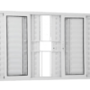 ALUAN ALUMI VENEZIANA 6 FOLHAS 100X150 C/ GR L25 MASTER BRANCO - 9007