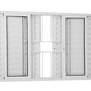ALUAN ALUMI VENEZIANA 6 FOLHAS 100X150 C/ GR L25 MASTER BRANCO - 9007