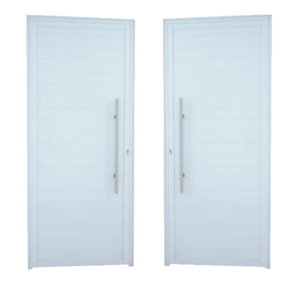 ALUAN ALUMI PORTA LAMBRIL PIVOTANTE C/ FRISO 210X120 ESQ BRANCO - 4605