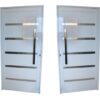 ALUAN ALUMI PORTA LAMBRIL C/ FRISO CROM 210X100 DIR BRANCO - 102056