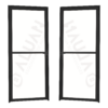 ALUAN ALUMI PORTA VIDRO DUPLO 210X100 DIR VIDRO BOREAL PRETO - MB4355