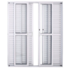 ALUAN ALUMI BALCAO CORRER CENTRAL 06 FOLHAS 210X200 BRANCO - 4055
