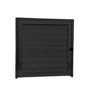 ALUAN ALUMI ABRIGO / PORTINHOLA 80X80 L16 PRETO - MB3071